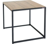 Стол журнальный Attache TI_ Онега-2 590x640x555 металл черный/ЛДСП дуб вотан 1842274