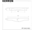 Ручка торцевая Kerron, 300 мм (фасад 18 мм), хром RT-002-300 2