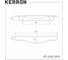 Ручка торцевая Kerron, 300 мм (фасад 18 мм), матовый черный RT-002-300 BL 2