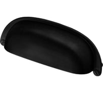 Ручка-ракушка Kerron комплект из 4 шт., 96 мм, RS-118-96 BL, черный матовый SET4(RS-118-96 BL)