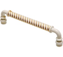 Ручка-скоба Kerron комплект из 4 шт., 128 мм, белый с золотом, RS-121-128 WG SET4(RS-121-128 WG)