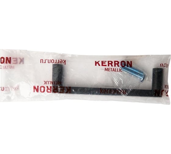 Ручка-скоба Kerron комплект из 4 шт., 96 мм, матовый черный/хром, S-2624-96 BLC SET4(S-2624-96 BLC)
