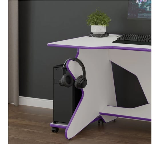 Игровой компьютерный стол VMMGame SPACEONE LIGHT 140 PURPLE SO-2-WEPU