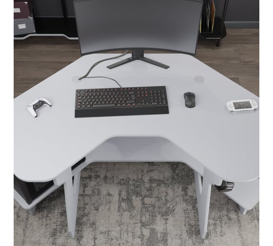 Игровой угловой компьютерный cтол VMMGame JETX LUNAR SF-1LR