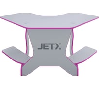 Игровой угловой компьютерный cтол VMMGame JETX LIGHT PINK SF-1WEPK