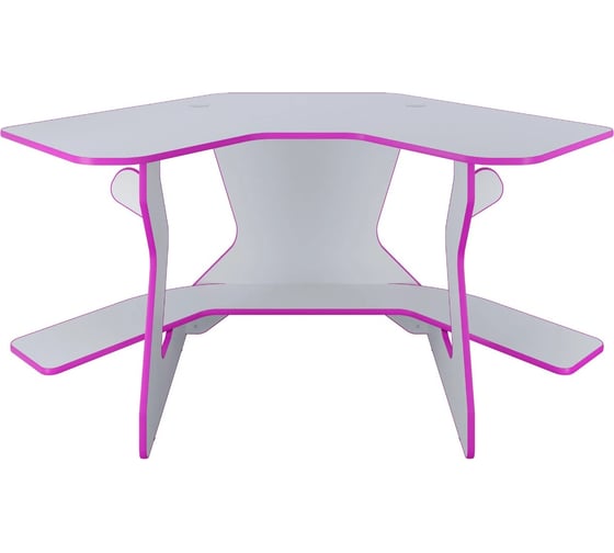 Игровой угловой компьютерный cтол VMMGame JETX LIGHT PINK SF-1WEPK
