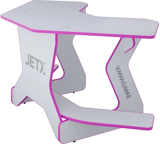 Игровой угловой компьютерный cтол VMMGame JETX LIGHT PINK SF-1WEPK