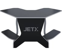 Игровой угловой компьютерный cтол VMMGame JETX DARK WHITE SF-1BKWE