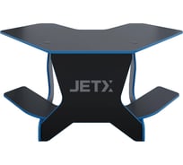 Игровой угловой компьютерный cтол VMMGame JETX DARK BLUE SF-1BKBE