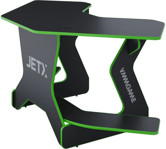 Игровой угловой компьютерный cтол VMMGame JETX DARK GREEN SF-1BKGN