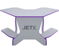 Игровой угловой компьютерный cтол VMMGame JETX LIGHT PURPLE SF-1WEPU