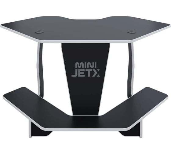 Игровой угловой компьютерный cтол VMMGame JETXmini DARK WHITE SF-1BKWE-M