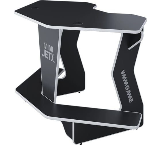 Игровой угловой компьютерный cтол VMMGame JETXmini DARK WHITE SF-1BKWE-M