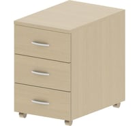 Тумба выкатная Комус IN Рондо 05T081 406x501x606 мм, 3 ящика, береза 2028035
