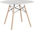 Стол обеденный Комус SG_Eames DSW круглый, опоры бук, D1000, МДФ, белый 941198 1