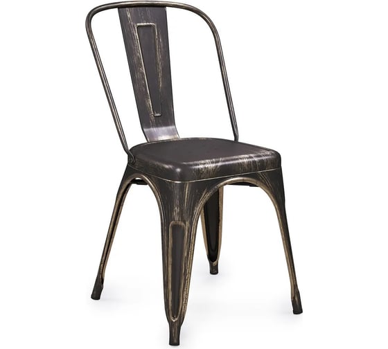 Стул металлический ALSAV Bistro Vintage 440x500x860, черный античный AL 402 MA 21000927