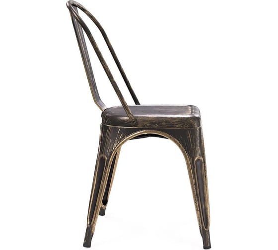 Стул металлический ALSAV Bistro Vintage 440x500x860, черный античный AL 402 MA 21000927