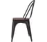Стул металлический ALSAV Bistro Wood 440x500x860, вяз темный/черный матовый AL 403 MW 21000809 7