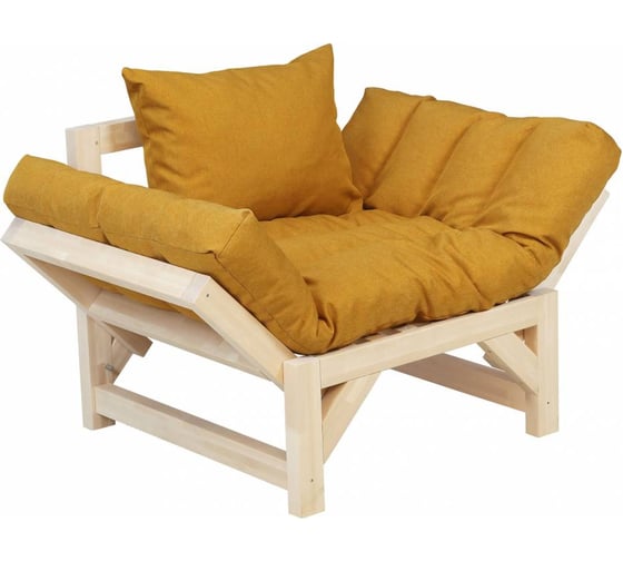 Кресло Мебелик Бинго ткань savana plus yellow, каркас лак 9292