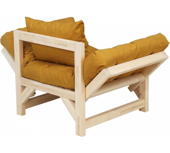 Кресло Мебелик Бинго ткань savana plus yellow, каркас лак 9292