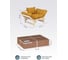Кресло Мебелик Бинго ткань savana plus yellow, каркас лак 9292 15