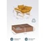 Кресло Мебелик Бинго ткань savana plus yellow, каркас лак 9292 16