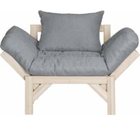 Кресло Мебелик Бинго ткань браво grey, каркас лак 9196