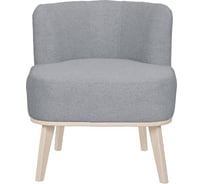 Кресло Мебелик Жирон ткань серый, каркас лак 9299