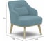 Кресло Мебелик Комфорт 5 ткань катания дасти blue, каркас лак 9197 2