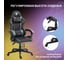 Кресло компьютерное игровое Стул Груп TopChairs Shadow, экокожа черно-серый GF-8079 black+grey 9