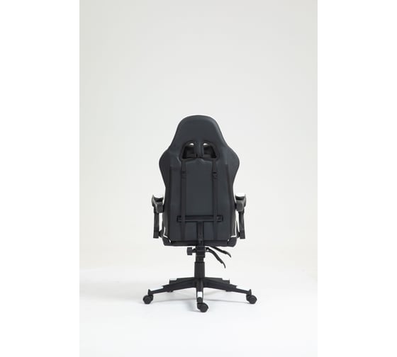 Кресло компьютерное игровое Стул Груп TopChairs Shadow, экокожа черно-белый GF-8079 black+white