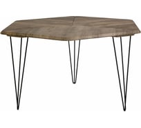 Стол журнальный Мебелик BeautyStyle 23 дуб крымский состаренный/черный 9002