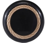 Ручка-кнопка Brante К1 черный/матовое золото 607212