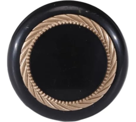 Ручка-кнопка Brante К1 черный/матовое золото 607212