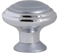 Ручка-кнопка Brante К4 хром/серый 607216