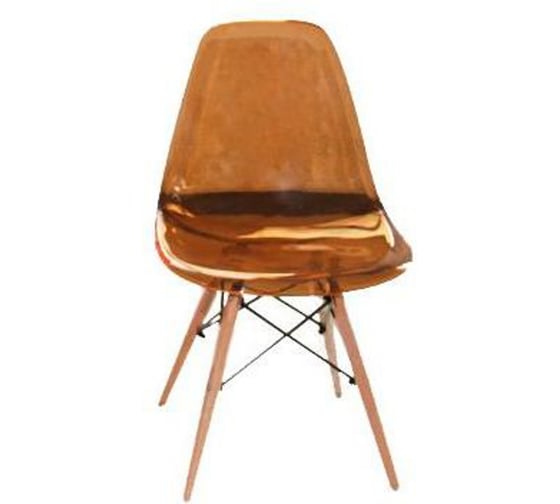 Стул BRADEX Eames прозрачный, янтарный FR 0208 1