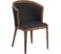 Стул ALSAV Bizotti 540х610х830, орех темный/экокожа black AL 503 21000829 1