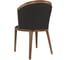 Стул ALSAV Bizotti 540х610х830, орех темный/экокожа black AL 503 21000829 4
