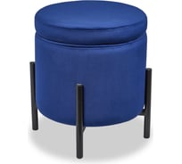 Пуф Divan24 Отис темно-синий, велюр, для кухни, столовой, гостиной 77000117