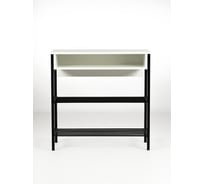 Обувница Divan24 Оденсе-3, белая из лдсп и металла, с полками, со стенкой, с сидушкой, для прихожей и коридора 77400117