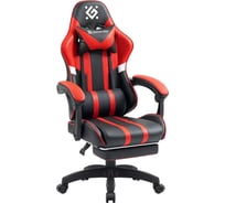 Игровое кресло DEFENDER Colran черный/красный, класс 4, полиуретан, подножка 64025