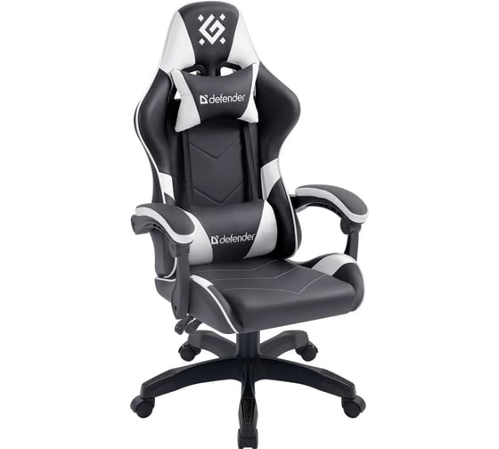 Игровое кресло DEFENDER Companion черный/белый, класс 3, металл, полиуретан 64023 1