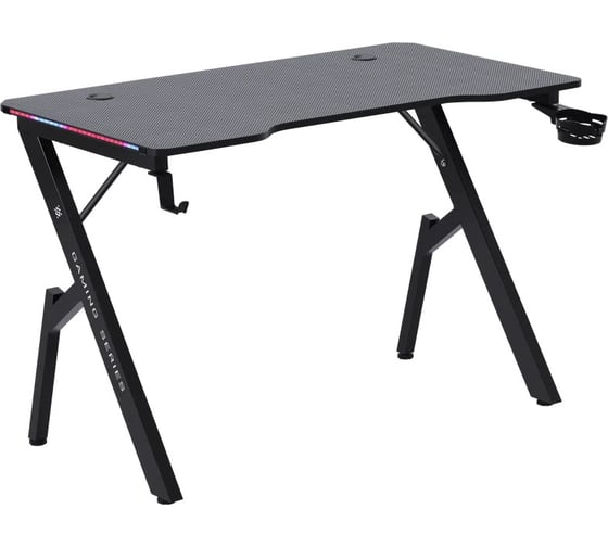 Игровой стол DEFENDER Ino подвес кружка + гарнитура, черный, МДФ, RGB 64074