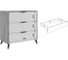 Комод Адам (дуб крафт золотой/графит) MSA-02.2564 3