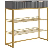 Обувница Классная 1 (графит/графит матовый/золото) 172188.3327