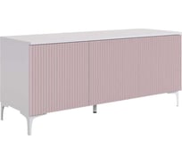 Тумба Зефир 115.01 белое дерево/пудра розовая эмаль UL.115-M.103.01.3095