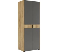 Шкаф двухдверный Адам дуб крафт золотой/графит MSA-03.2564