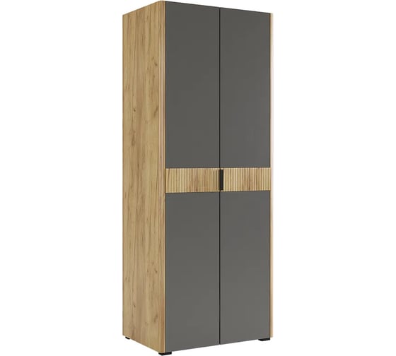 Шкаф двухдверный Адам дуб крафт золотой/графит MSA-03.2564 1