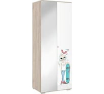 Шкаф двухдверный Алина 04.21 дуб мария/белый UL.04-M.08.21.2160