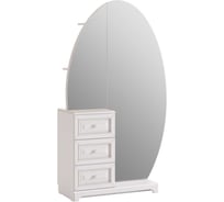 Шкаф комбинированный Белла белый/джелато софт SMB-15.1651